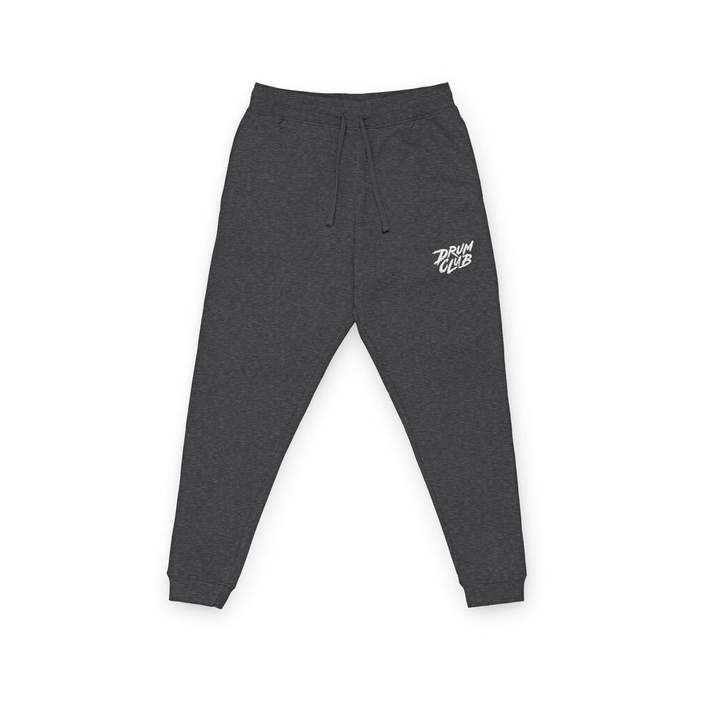 DRUM CLUB Brush Embroidered Fleece Joggers — Charcoal Heather