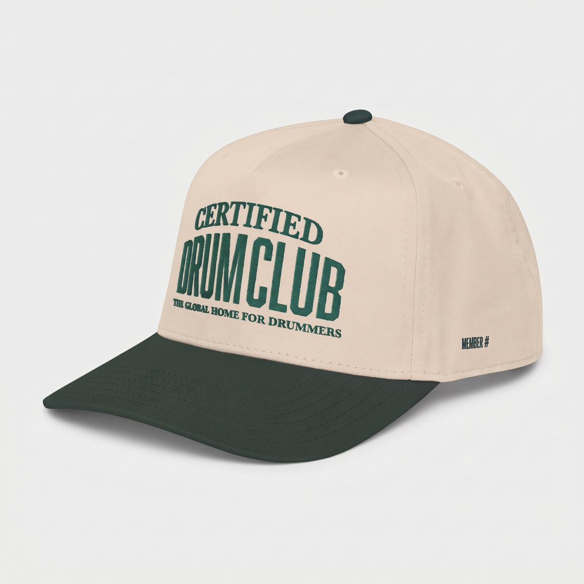 Certified Drum Club Member FOURFOUR Snapback — Dark Green