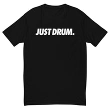 Load image into Gallery viewer, Celebrate your passion for drumming with the &#39;JUST DRUM&#39; vintage tee. A retro-inspired design for percussionists and music lovers.
