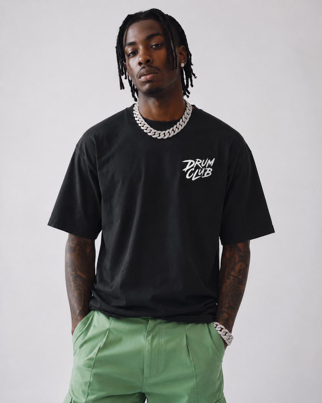 DRUM CLUB Global Black Tee