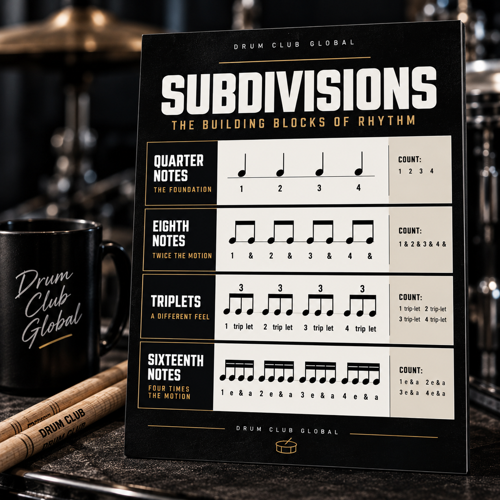 Rhythm & Subdivision: A Quick Guide for Drummers